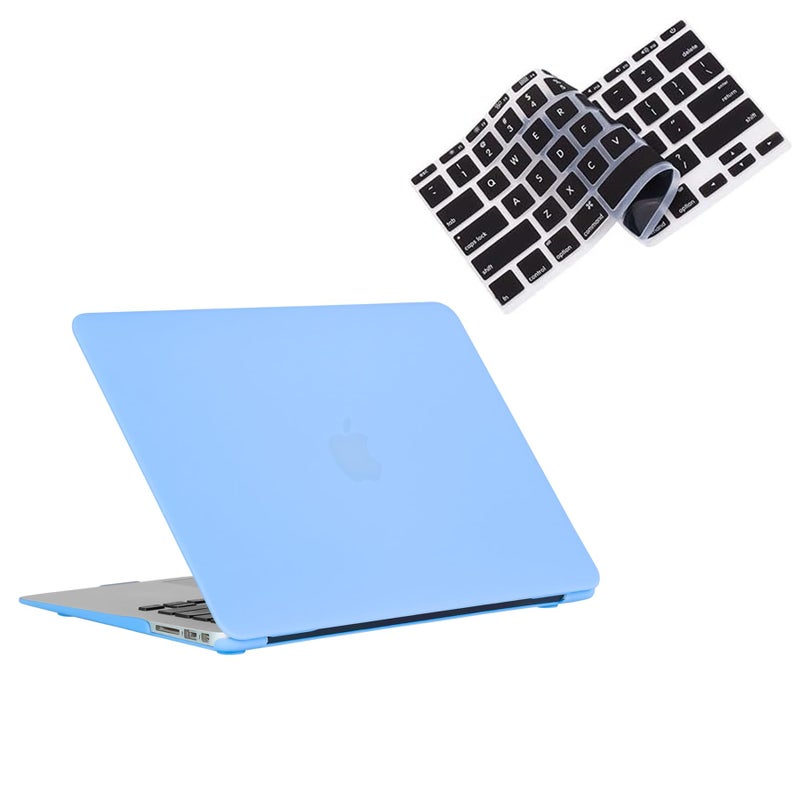 RUBAN Case Compatible with MacBook Air 13 Inch (Models: A1369 & A1466, Older Version 2010-2017 Release), Slim Snap On Hard Shell Protective Cover and Keyboard Cover, Navy Blue - Image 1